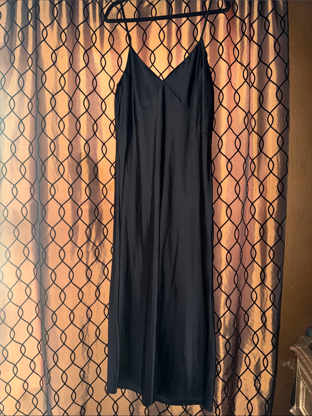 Black Slip Maxi Dress